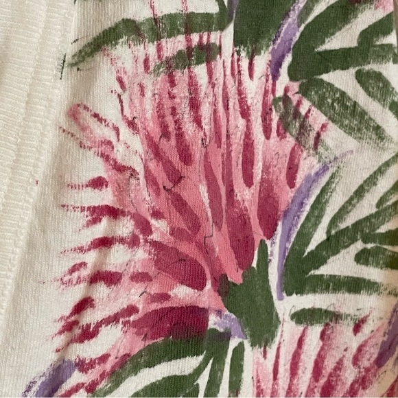 Frillz Floral Hand Painted Artsy Cardigan - Picture 6 of 10